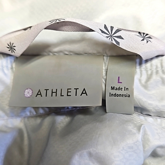 Athleta Goose Down Silver/Grey Puffer Jacket. - Picture 9 of 13